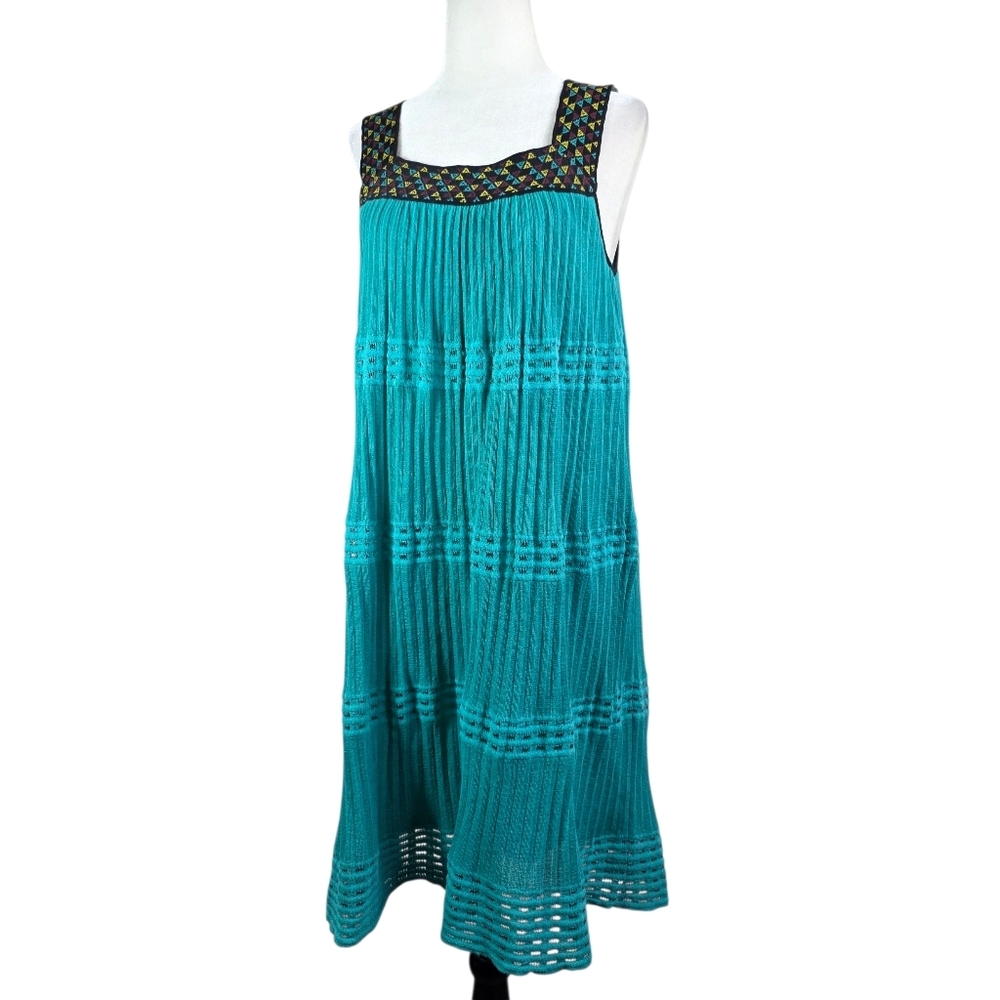 M by Missoni textured cotton blend knitted  shift dress